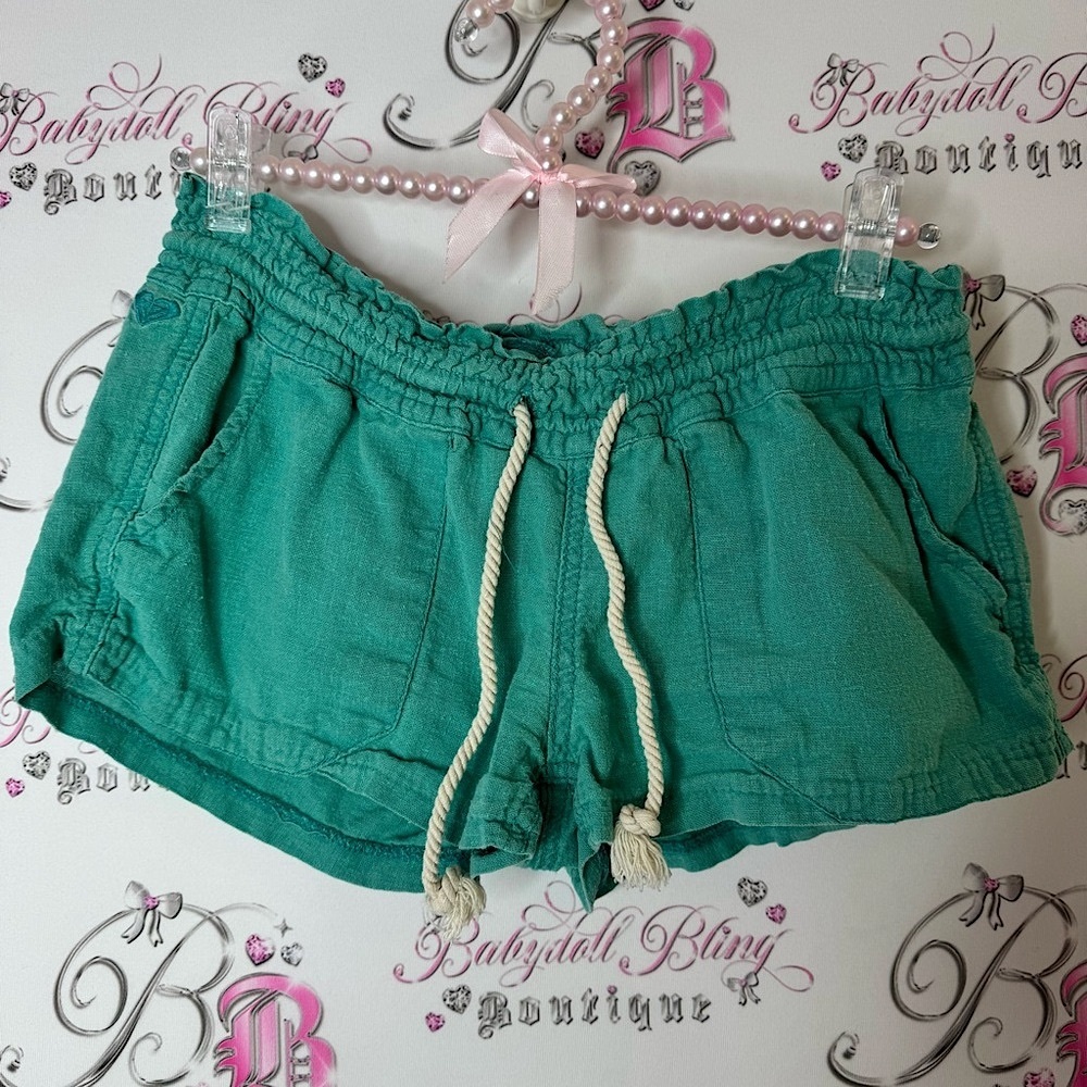 Roxy shorts cargo style nautical blue Green Women's Shorts rope